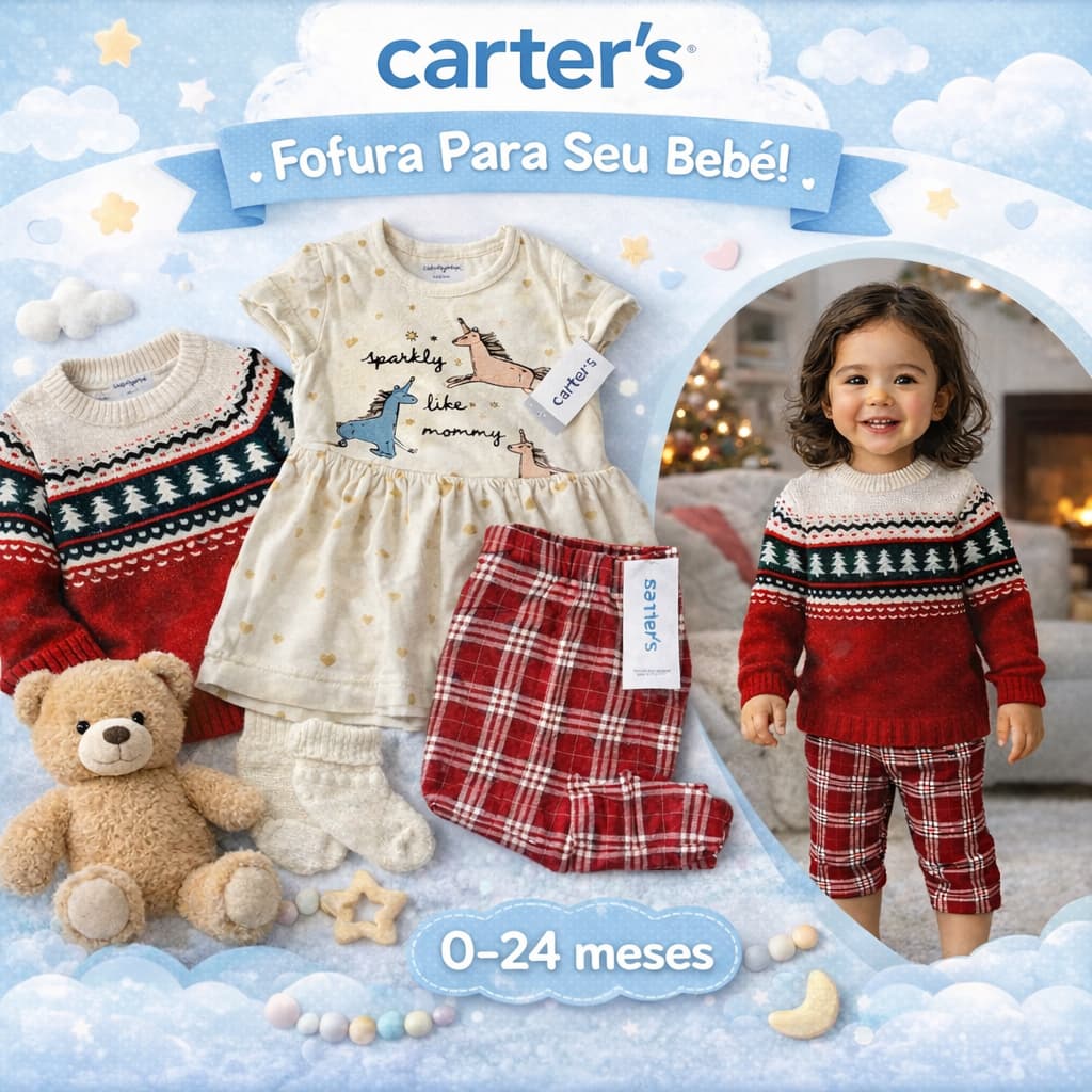 Roupas Infantil Carter’s Menina bebê – Confortável e Estampado