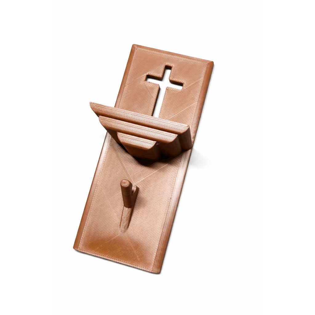 Suporte Para Terço E Imagens Prateleira De Parede Fé Decoração 15cm 20cm