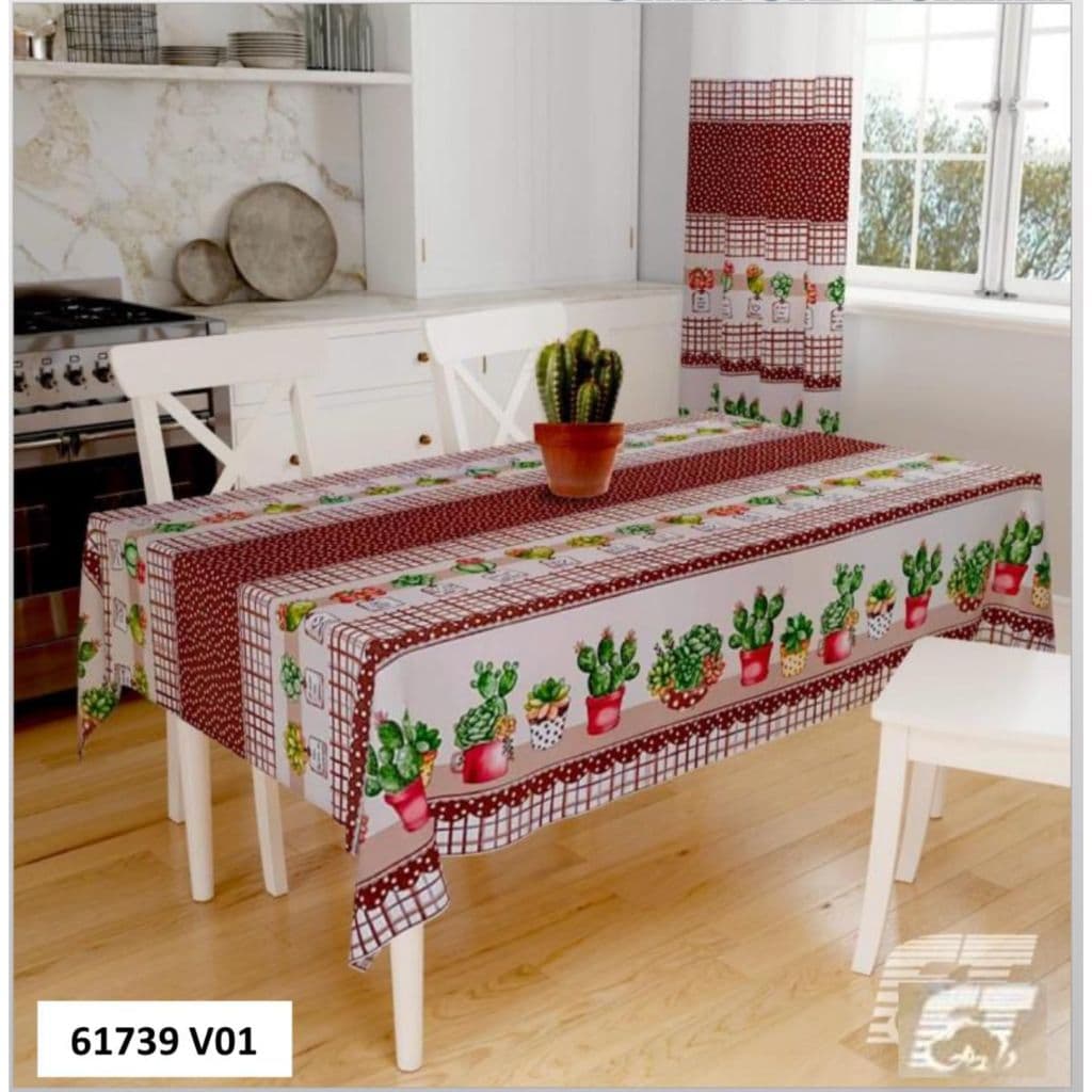 Toalha De Mesa Oxford 3,00x1,40 Para 10 Lugares Estampado Premium