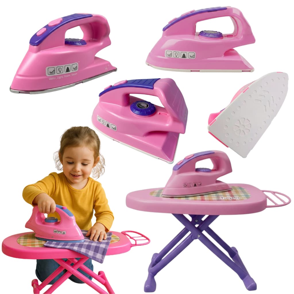 Kit Passar Roupa Infantil Tabua e Ferro