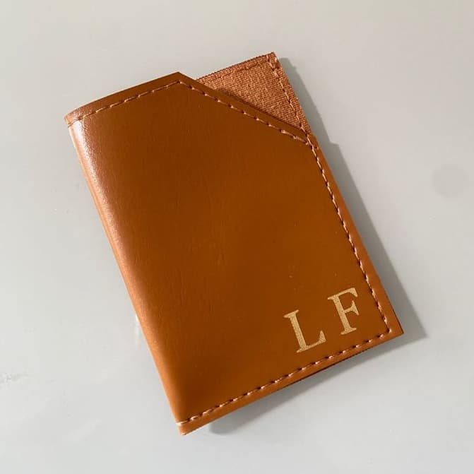 Porta Cartão Personalizado de uma divisória com Logo, Nome ou Iniciais em Várias Cores.