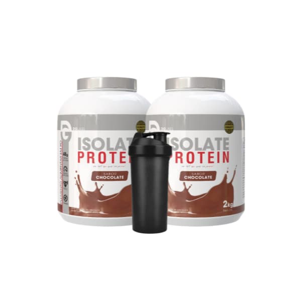 Kit 2x Iso Protein (Whey Isolado) 2kg + Shaker - DG Labs