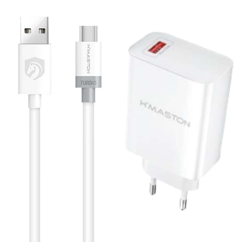 Kit Carregador Turbo Para SAMSUNG GALAXY A06 A16 A21S A30 - Cabo e Fonte