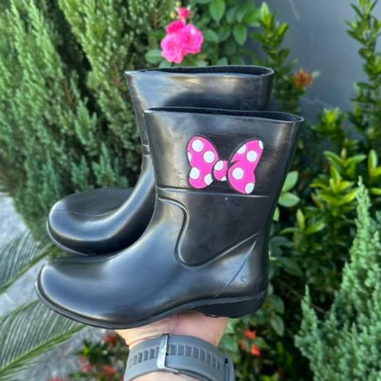 Bota Galocha Infantil LAÇO 19 ao 34 Frio e Chuva