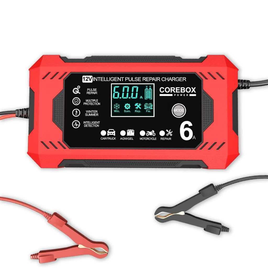 Carregador de Bateria 12V/24V Inteligente Automático Bivolt Carro e Moto