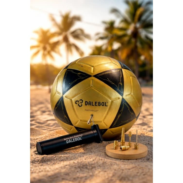 Bola De Futevôlei Dalebol Powersoft Edição Tavinho Cor Dourado