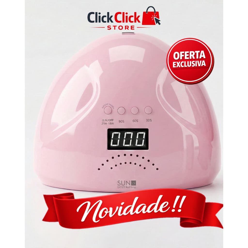 Cabine Sun One 54W LED/UV Visor Digital Bivolt Secagem Rápida Profissional Gel Polygel - SQ8808A/B