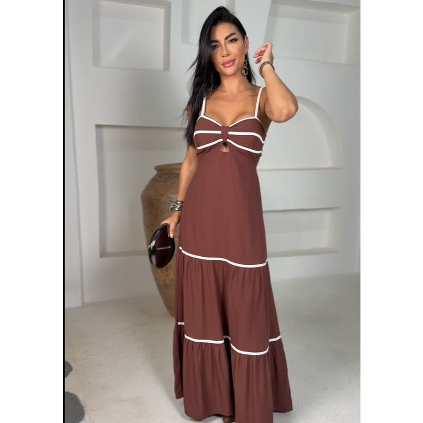 Vestido Longo de Alça Tendência 2026 Elegante