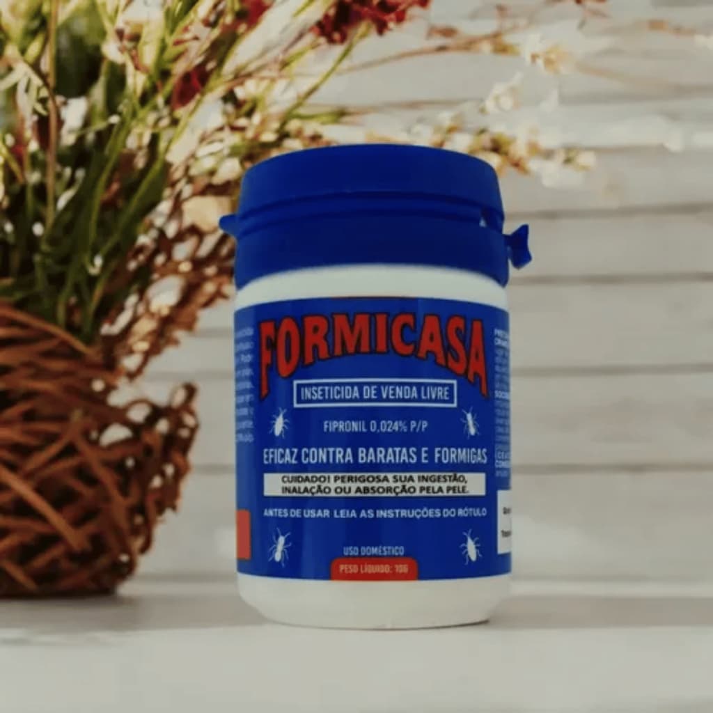 Formicasa Original Eficaz Contra Baratas e Formigas com Colher Dosadora