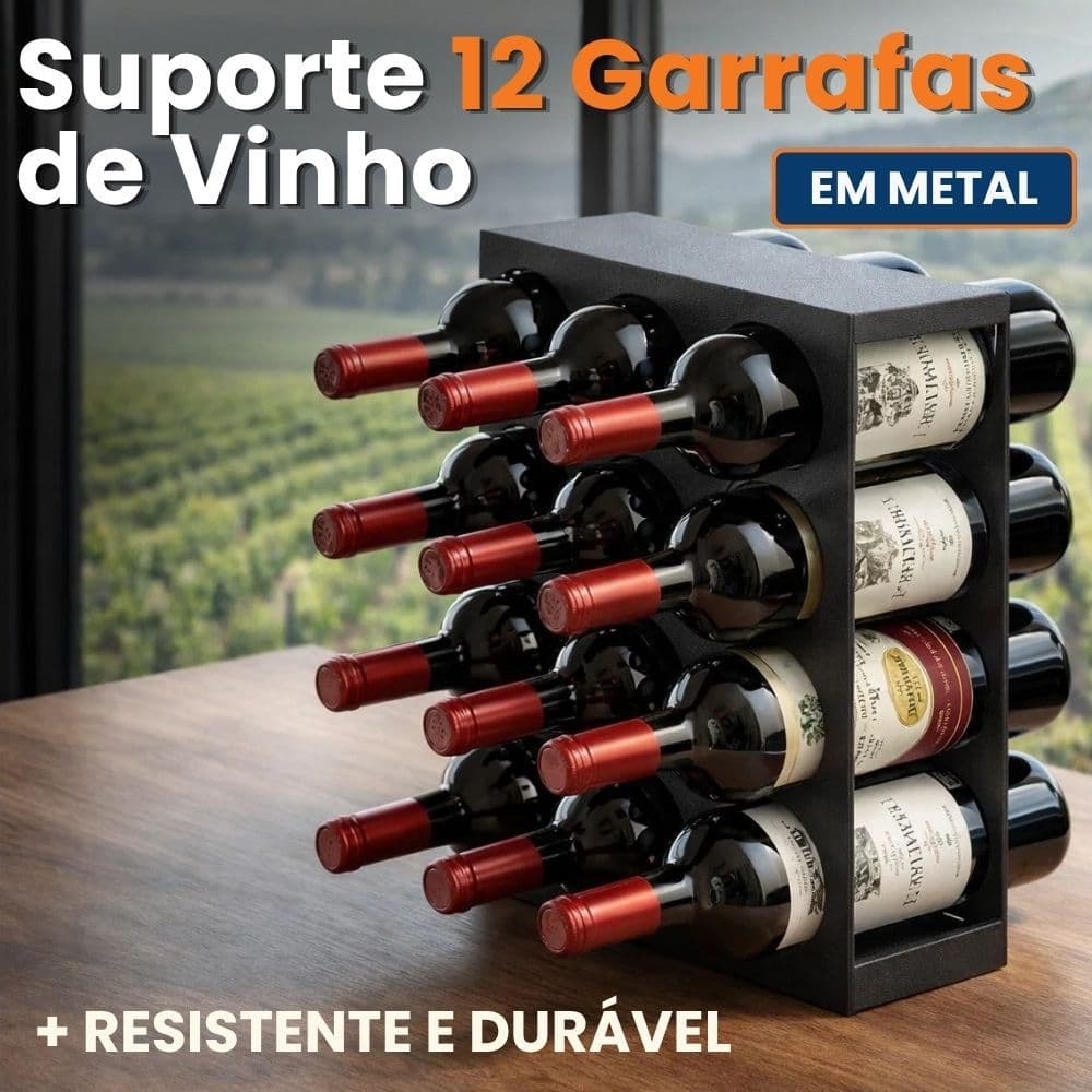 Adega De Vinho 12 Garrafas Porta Vinho Decorativo Suporte Para Vinho Suporte Para Garrafa De Vinho