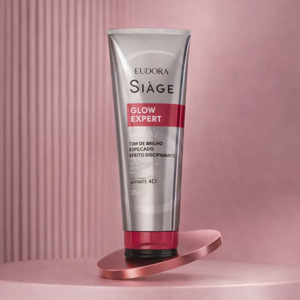 Shampoo Eudora Siáge Untra Brilho Glow Expert 250ML Brilho Espelhado