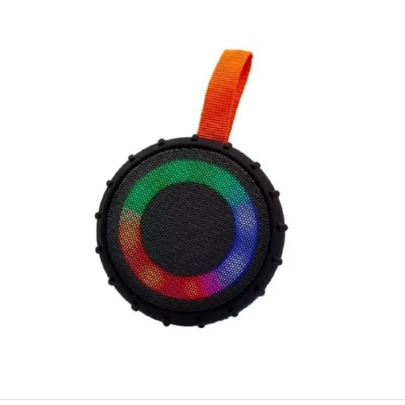 Caixa de Som Bluetooth Portátil RGB LED À Prova D’Água USB TF Rádio FM Som Potente