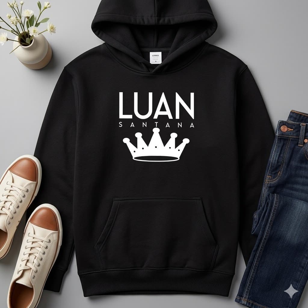 Moletom Luan Santana Blusa de Frio Canguru Unissex Luan City Estampa Premium Duo-Street