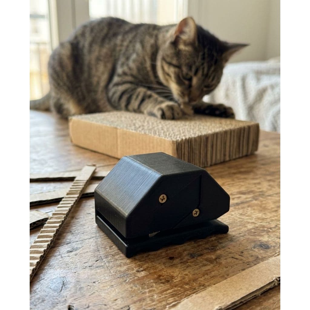 Cortador Papelão Arranhador de Gato ABS Profissional Guia de Corte Personalizado Nome do Pet