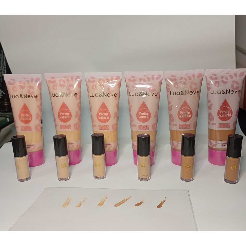 Maquiagem Base Lua & Neve Líquida - Textura de Fácil Aplicação - 36ml Item NO 2465