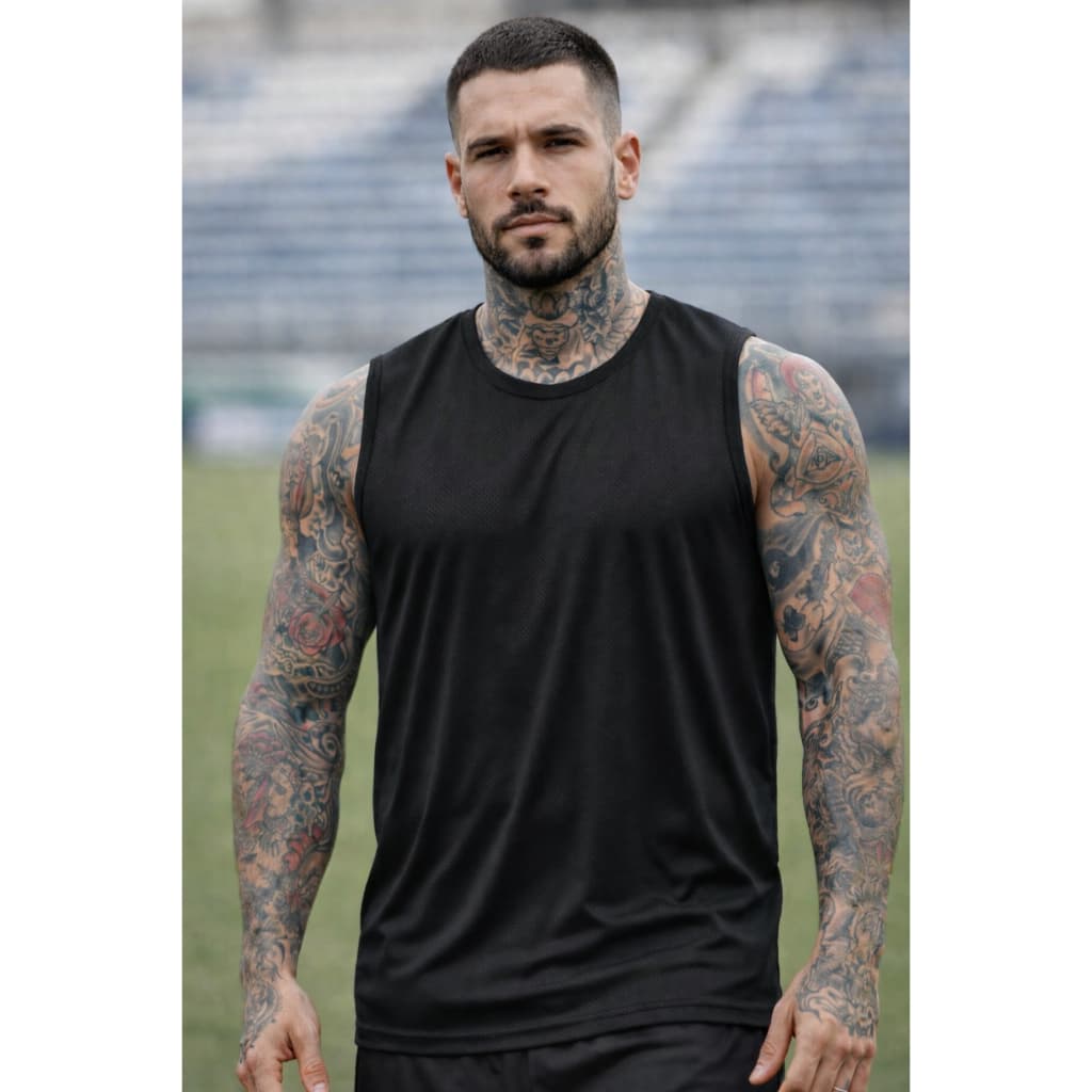 Camiseta Regata Masculina Dry Fit Poliamida Academia Treino