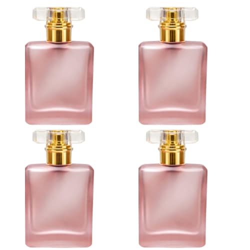 kit Vidros porta perfumes  50ml com Spray rosca coloridos,recarregável