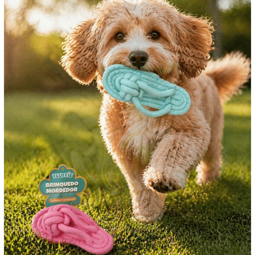 Brinquedo Mordedor Pet Chinelo Divertido Para Pets Cachorro Cães e Gatos Anti Estresse