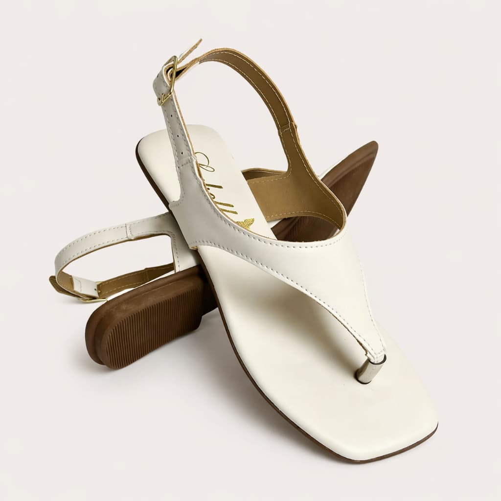 Sandália Rasteira Feminina Elegante Minimalista Confortável Leve Moderna Tendência Casual Promoção