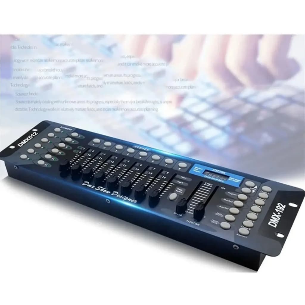 Mesa DMX 512 Controladora de Iluminação - Controle Avançado, Interface Intuitiva, Versatilidade em Efeitos