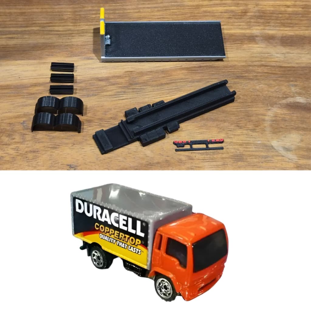 Chassis Base Conversão Guincho Prancha para miniatura Matchbox Delivery Truck