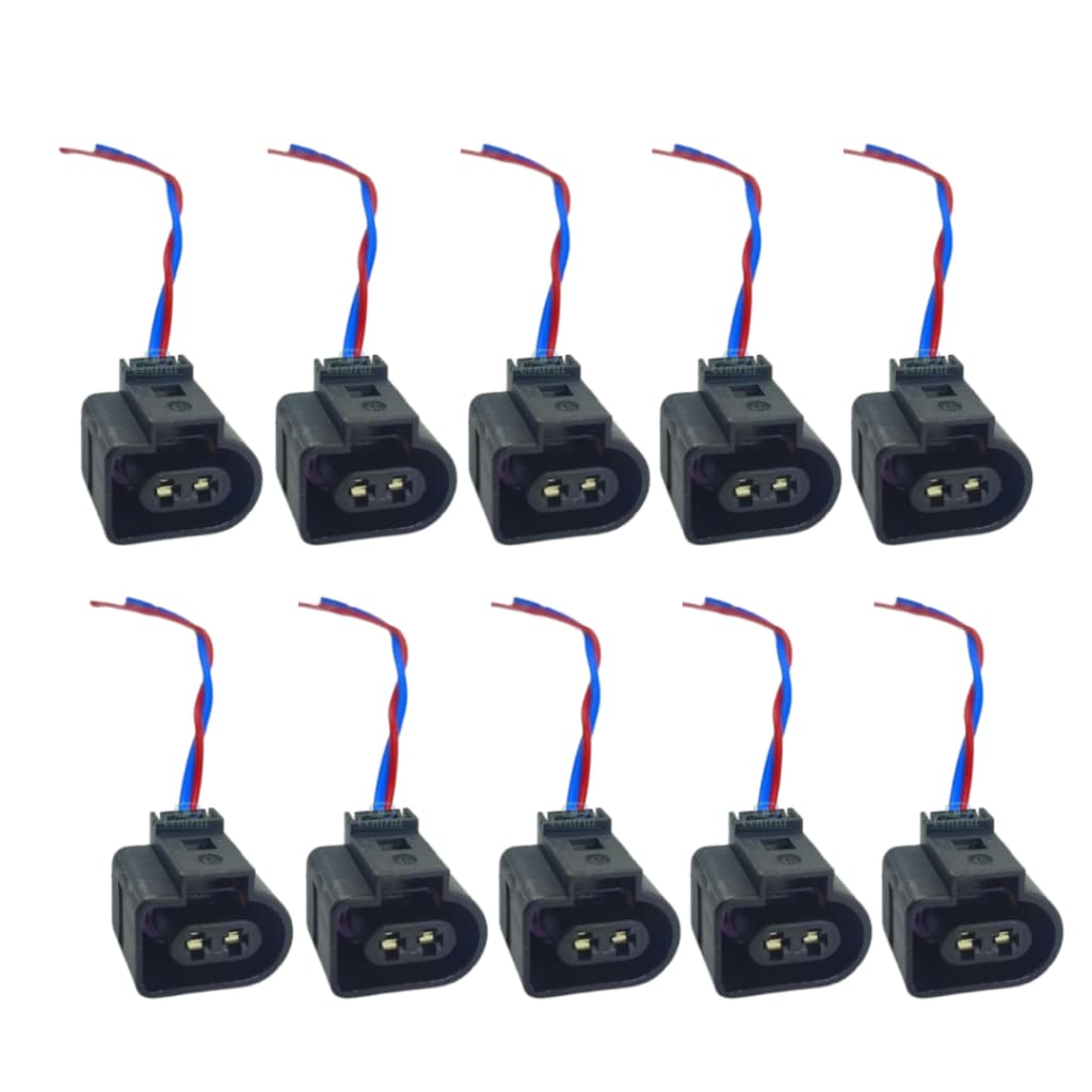 10 Chicotes Soquete Conector Plug Alternador Farol de Milha Gol GIII G3 Farol Auxiliar Arteb Scania Tapa Sol Pisca do FH