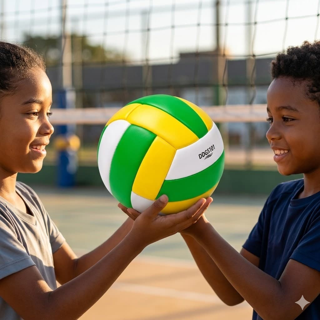 Bola de Voley Infantil Texturizada +3 Anos Esporte Recreação