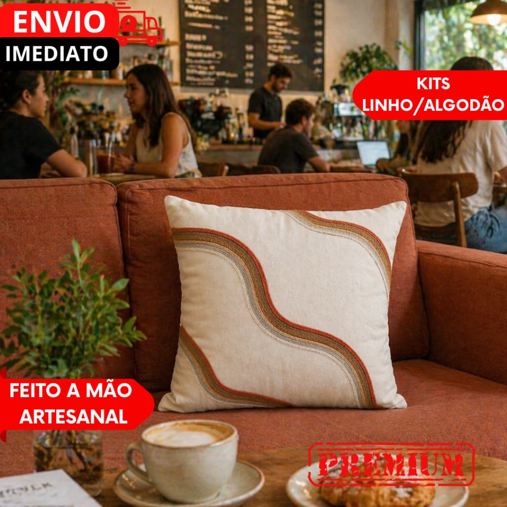 KITS Almofada em Arcos-Irís Promoção 45x45cm Capas Decorativas Luxo Boho Feitas à Mão
