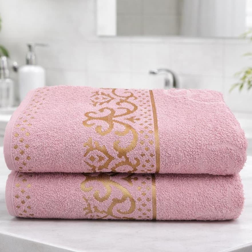 Kit 2 Toalha Banho Magestic Macia 75cm x 1,30cm Alta Absorção Alta Qualidade Premium Luxo 100%Algodao