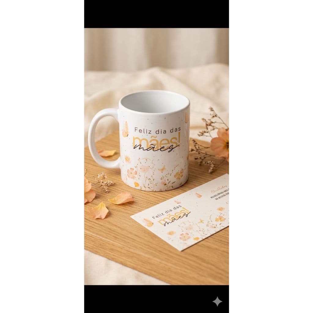 Caneca Personalizada Dia das Mães com Foto Nome e Frase | Presente Criativo para Mãe, Avó e Madrinha
