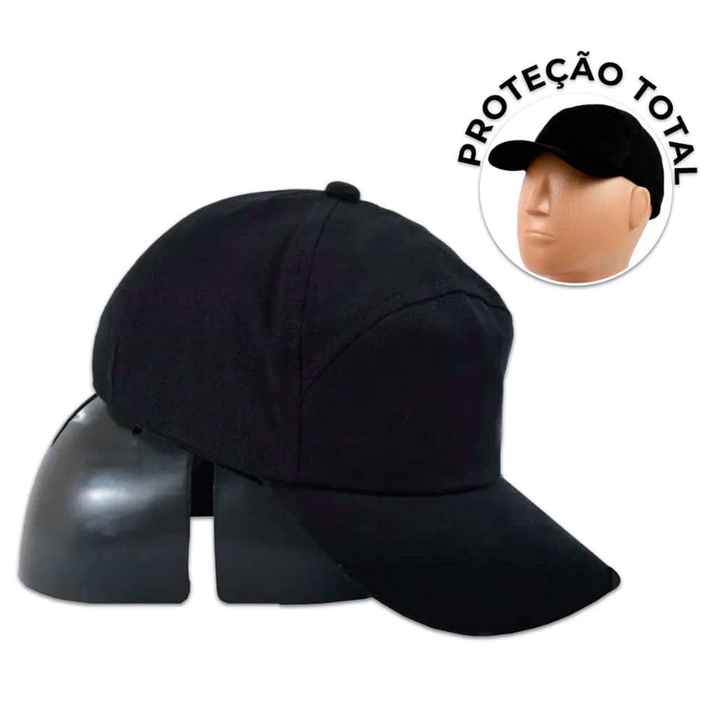 Boné Com Casquete Anti Impacto Segurança Proteção Epi Com Ca Proteção Cabeça