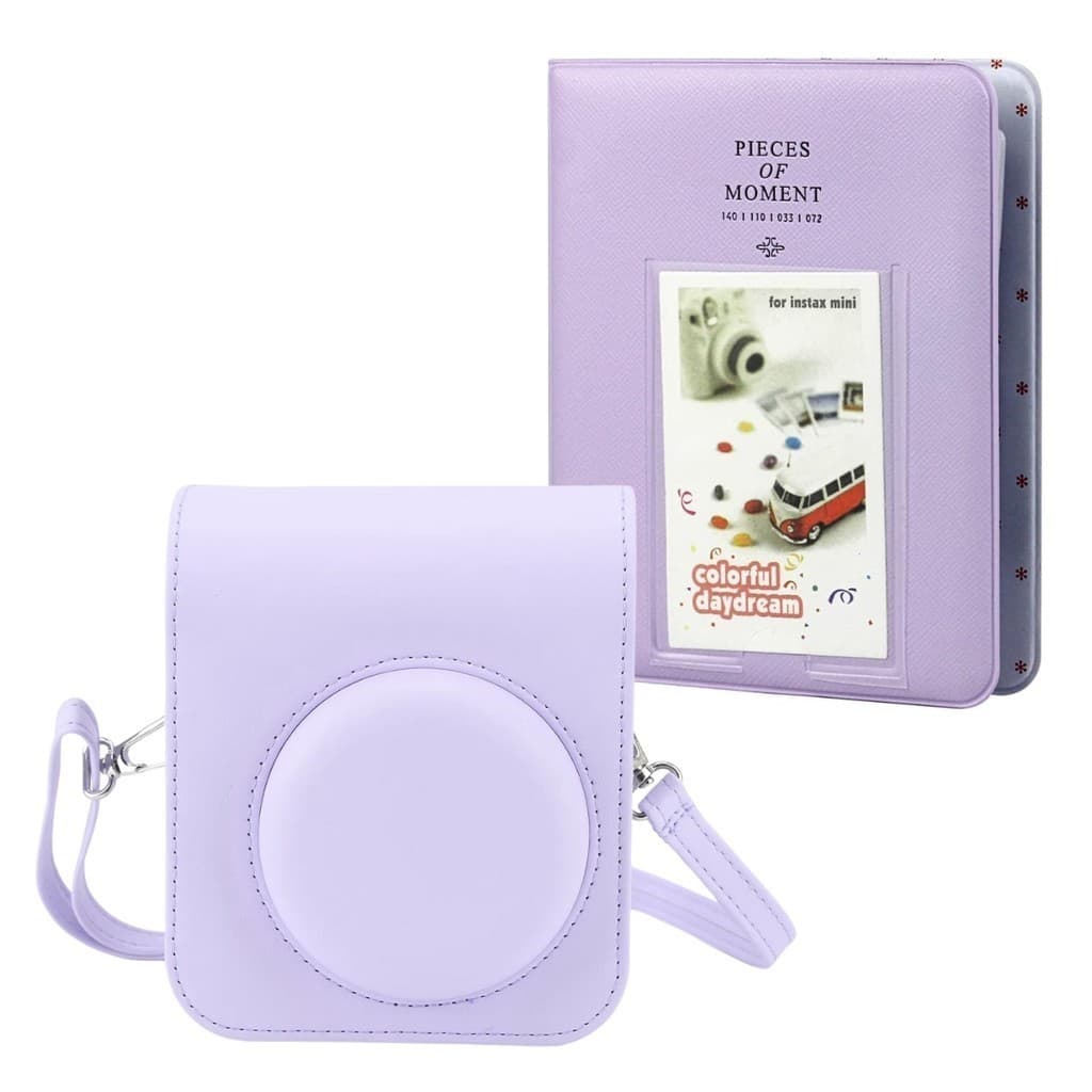 Capa Magnética Protetora Bag Com Alça Para Câmera Instax Mini 12 + Álbum