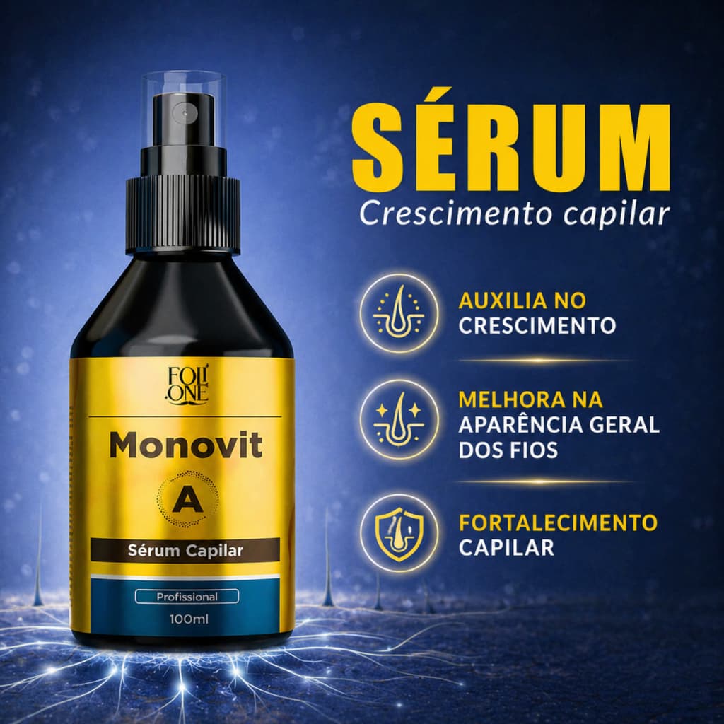 Serum Capilar Monovit A Poderoso Produto Para Cabelo Barba e Sobrancelha