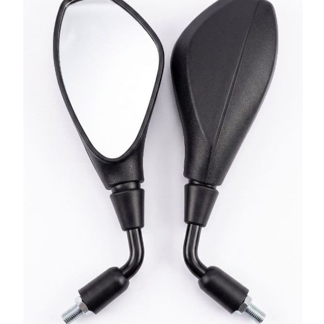 Retrovisor BMW/GS 800 Lente Convexo p/Moto Honda Fixo 90° Rebaixado Haste Curta