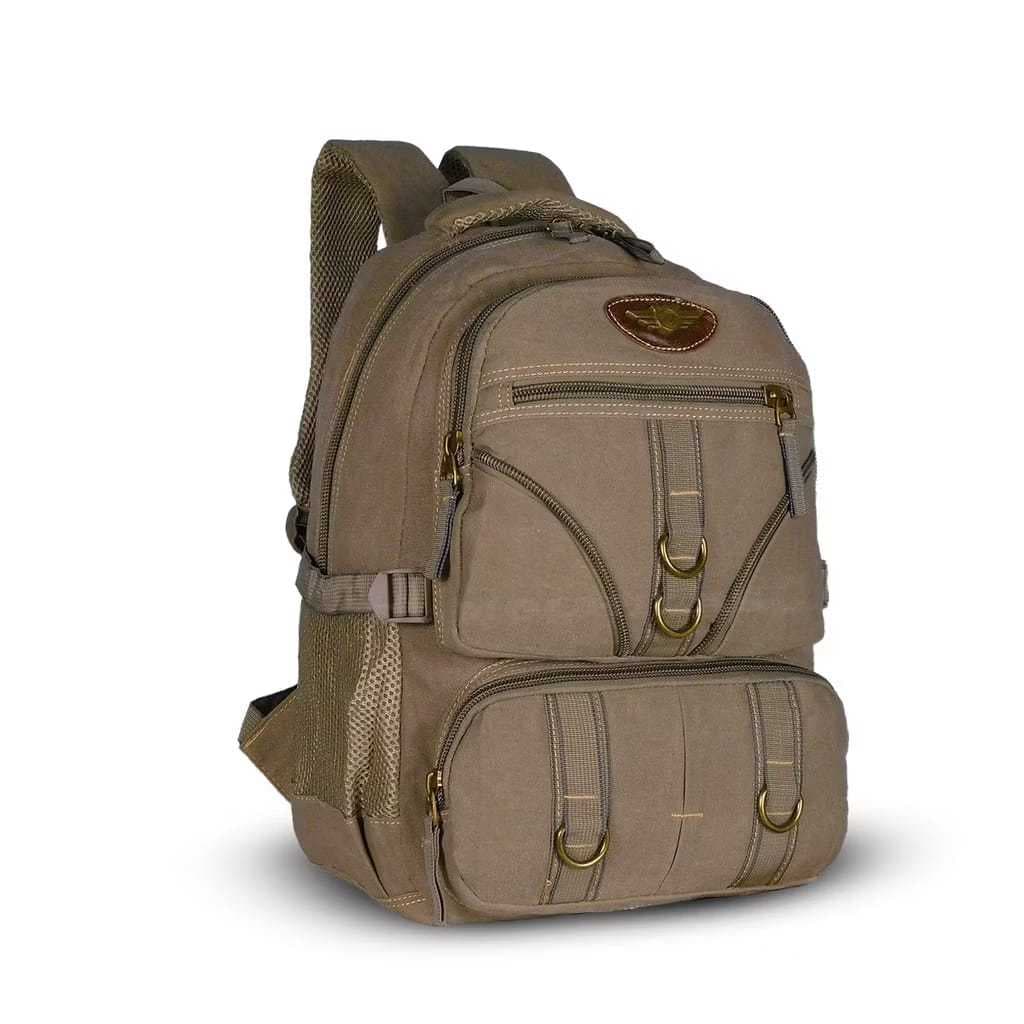 MOCHILA DE LONA KEUVEN (KV02) JUVENIL IDEAL PARA TRABALHO, FACULDADE DIA A DIA REFORÇADA UNISSEX