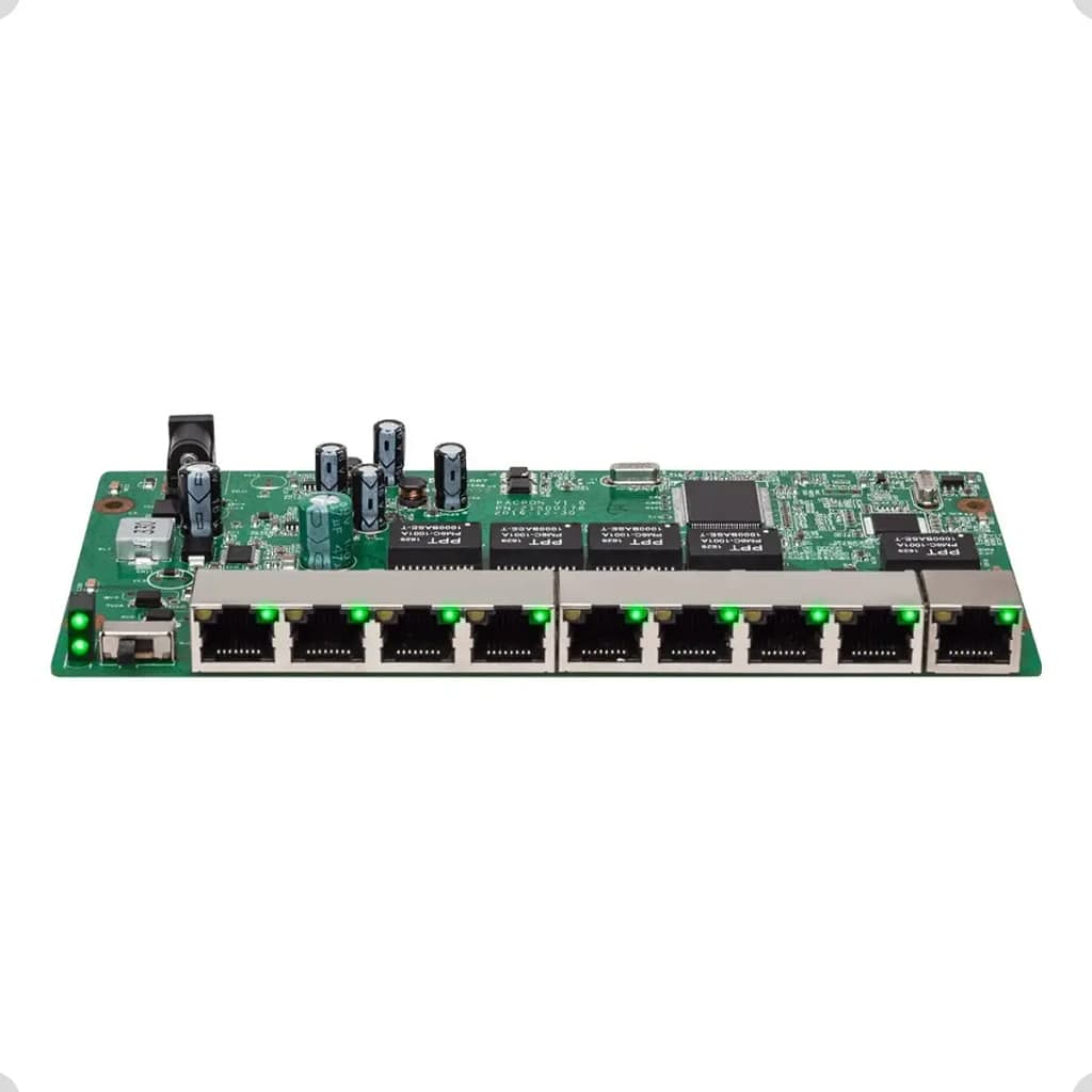 Switch 8 Portas Fast + 1 Gigabit 10/100/1000 Mbps Uplink Provedor Intelbras SF 910 PAC PoE Reverso