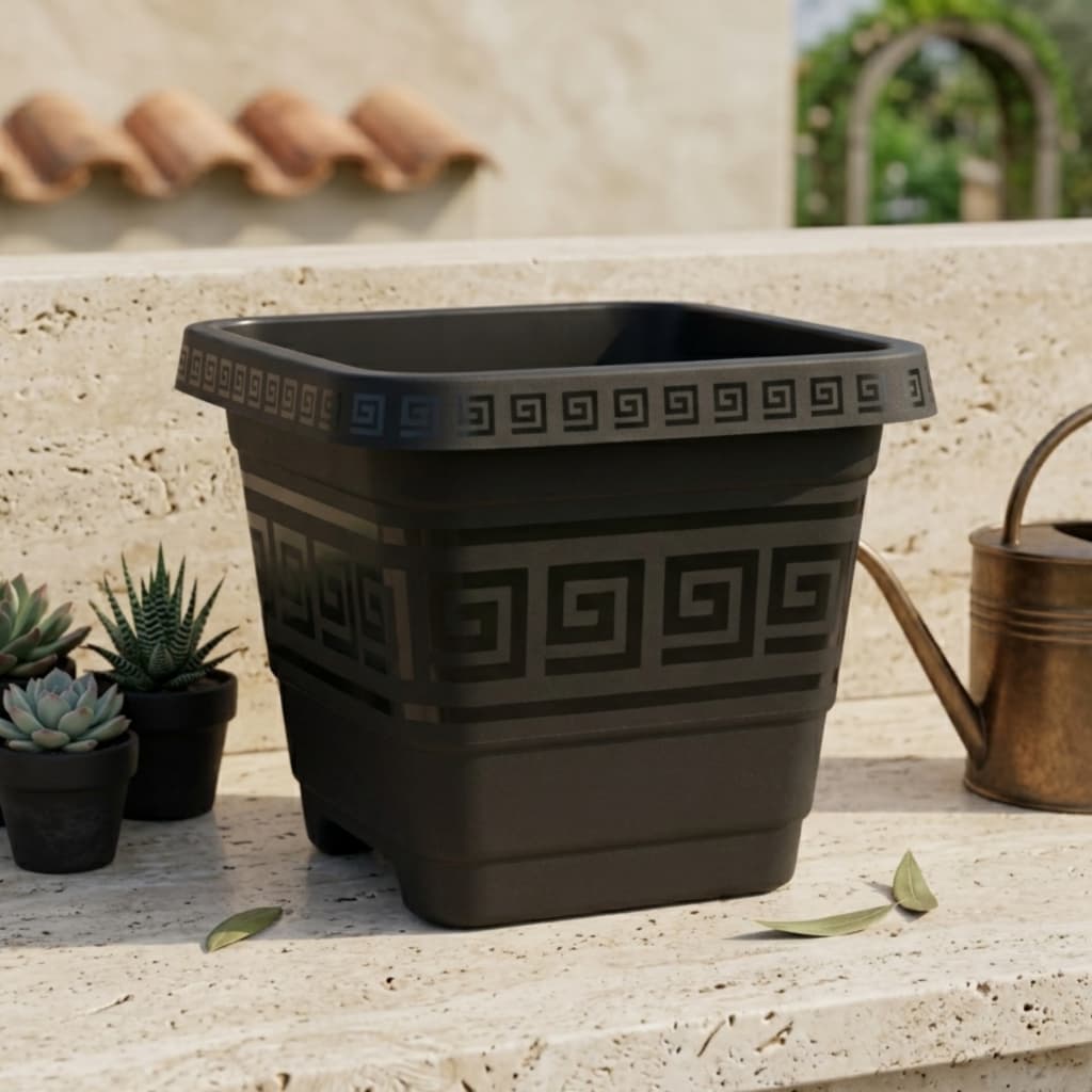 Kit Vaso De Flor 18 Litros Quadrado Vaso Grego Para Plantas Flores Jardim Hortaliças Vaso Pra Flor