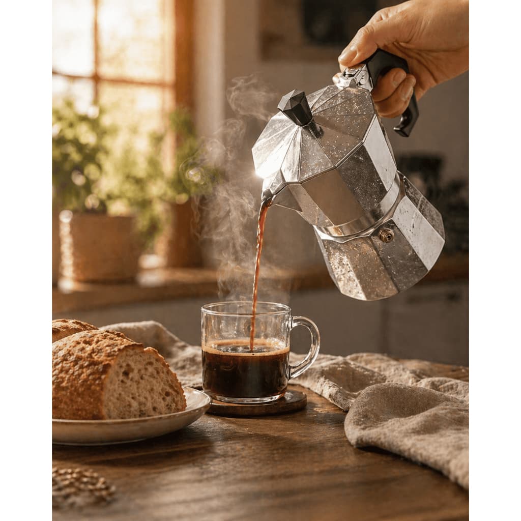 Cafeteira Italiana Inox 3 Xícaras Moka Premium Profissional