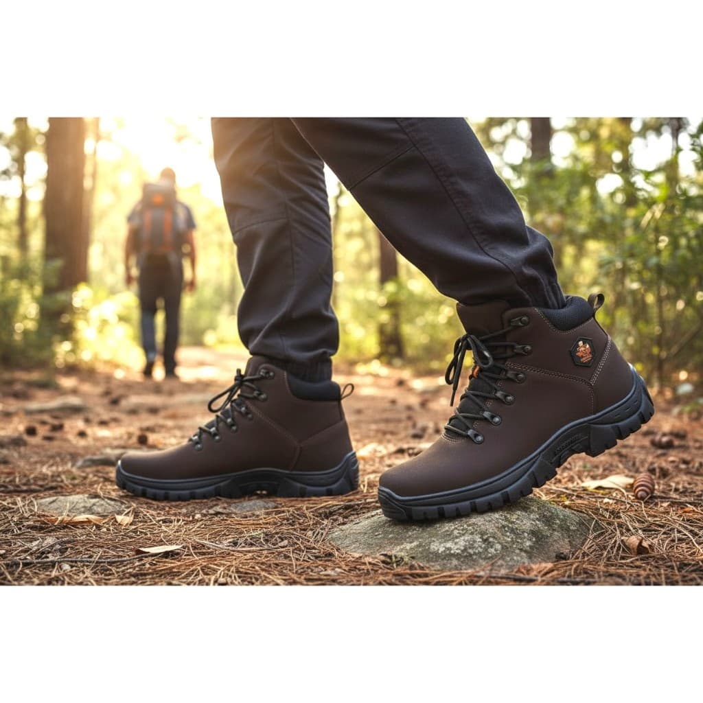 Coturno Adventure Masculino Estiloso Passeio em Sintético Camurça e Nobuck Cano Baixo do 37 ao 44