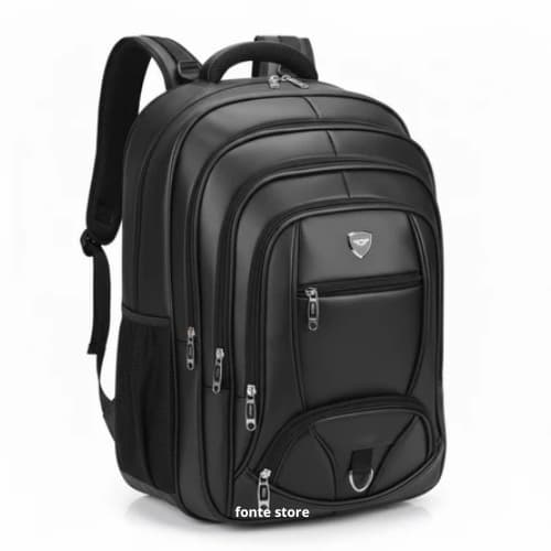 Mochila De Couro Masculina e Feminina Alça Reforcada Noteebok Unissex