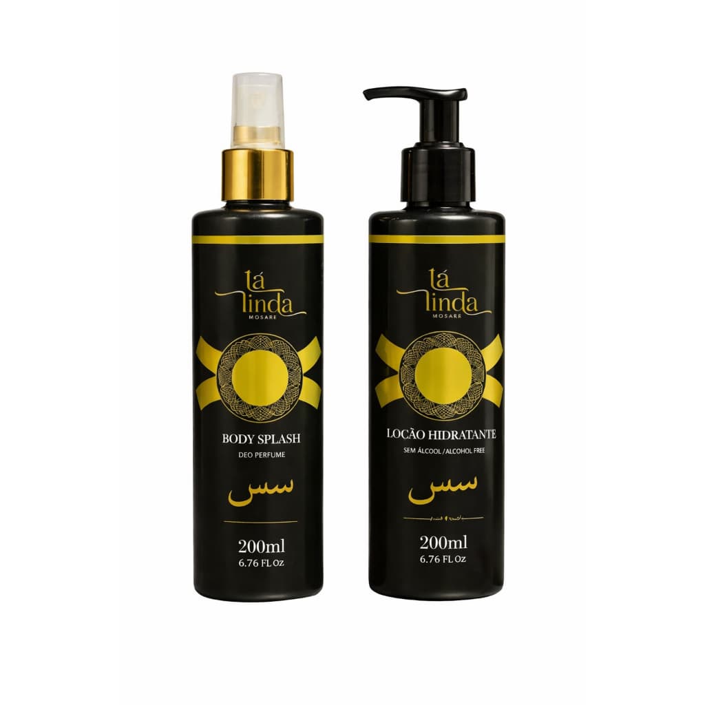 Kit Tá Linda Body Splash 200ml + Loção Hidratante 200ml Fragrância Árabe