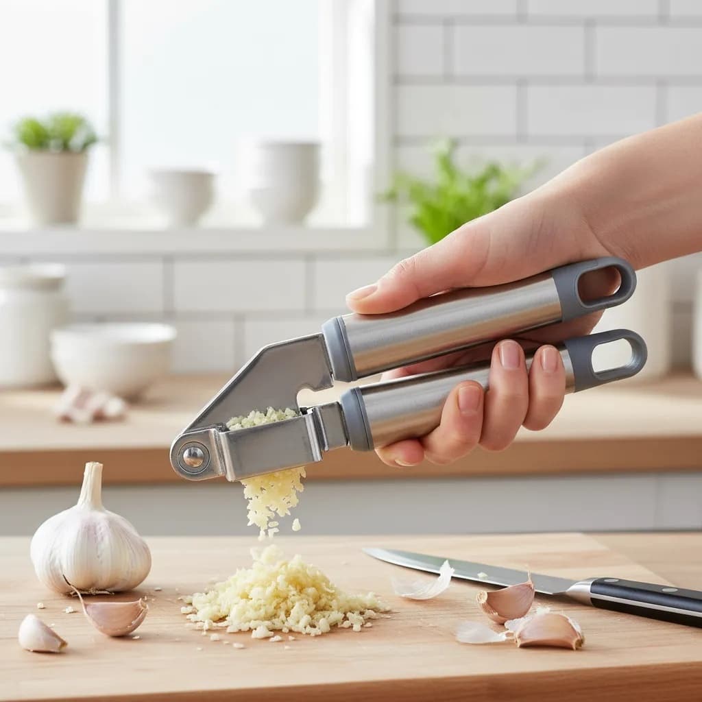 Moedor Triturador De Alho Espremedor Amassador Para Alho Luxo Profissional Reforçado Para Cozinha Kehome