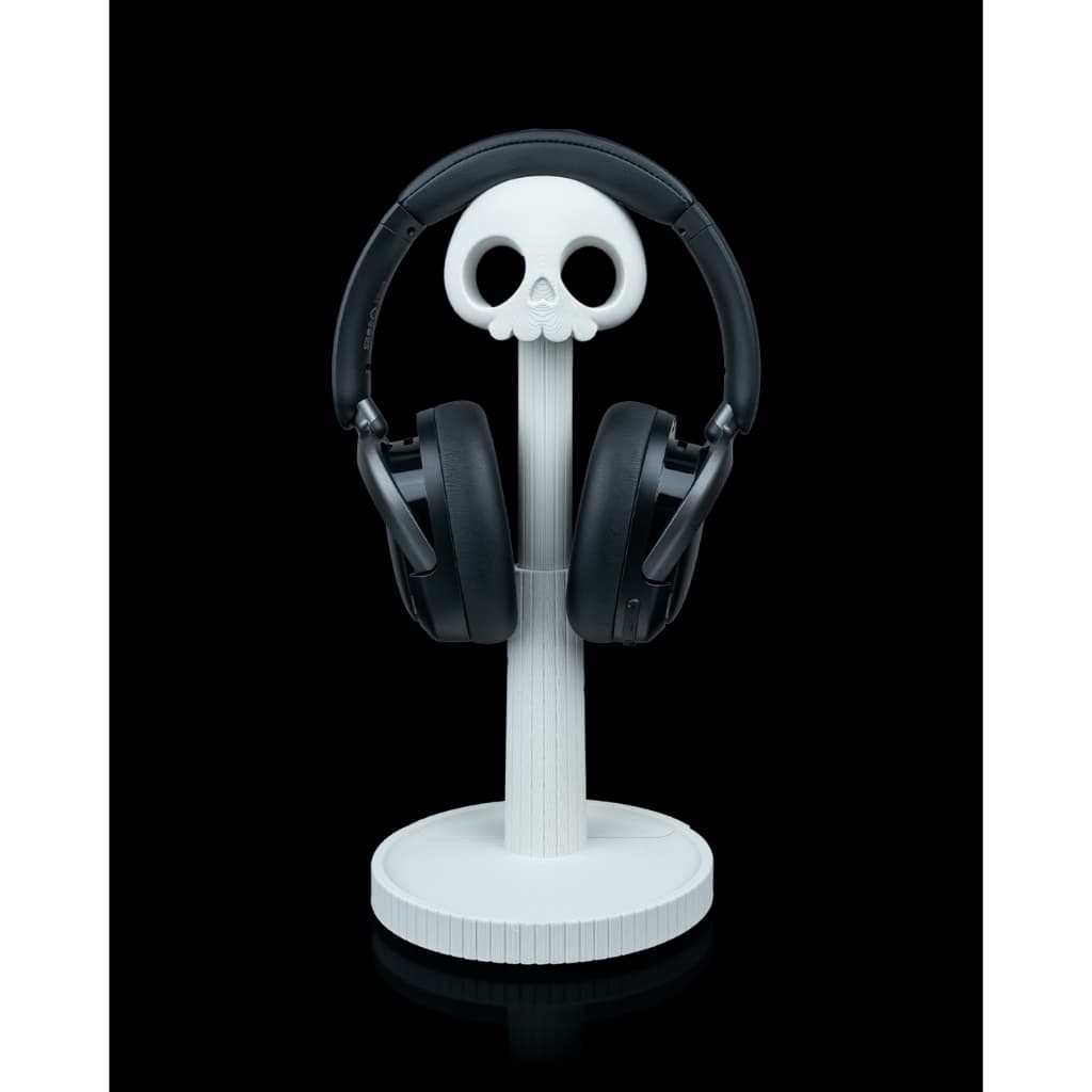 Suporte de Fone de Ouvido, Headset Holder, Suporte Caveira, Skull Stand, Gamer Setup