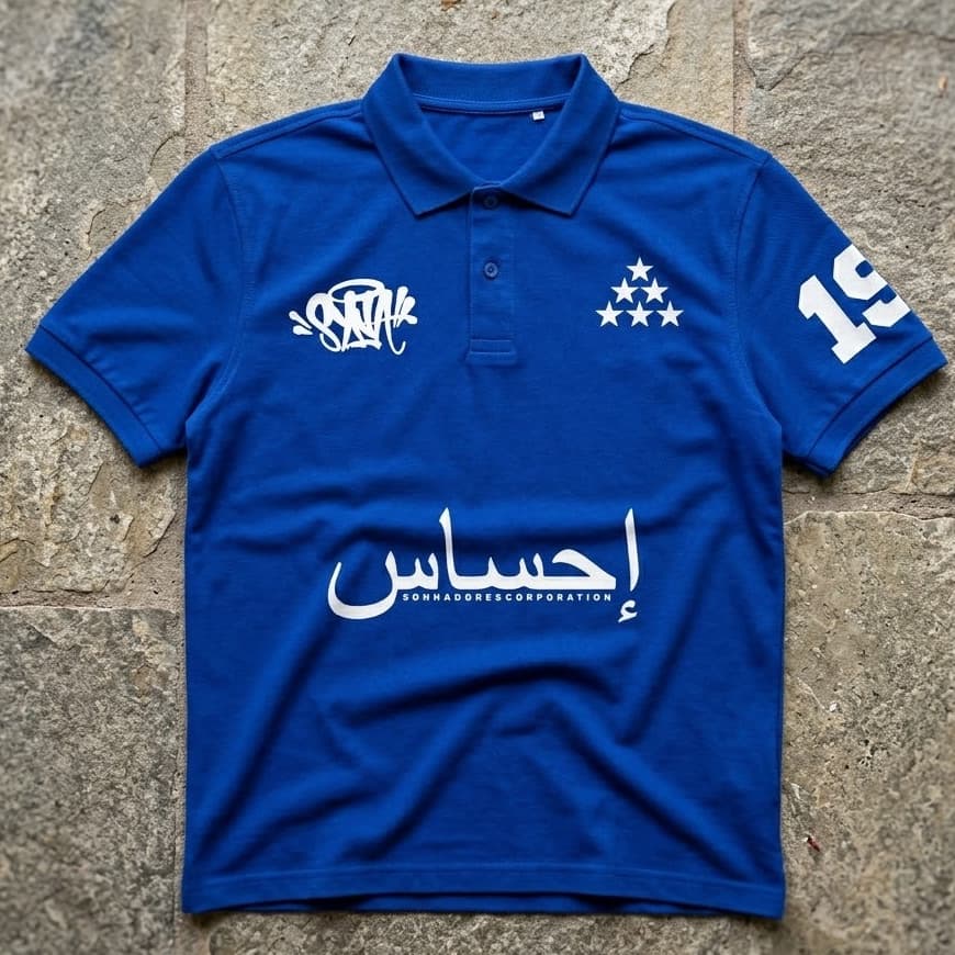 Camisa Polo Unissex @RABIC@19 em Algodão