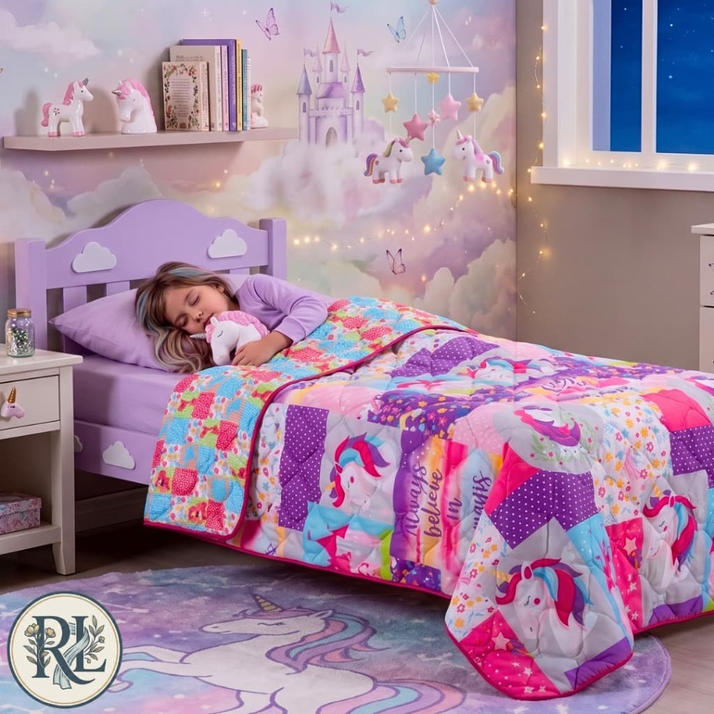 Edredom Infantil Dupla Face Para Cama Solteiro