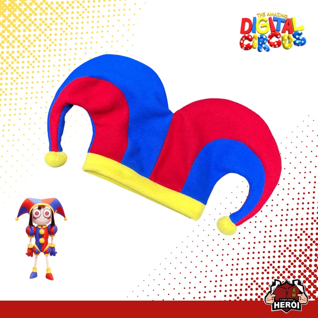 Touca da Pomni - O Incrível Circo Digital - Personalizada - Cosplay
