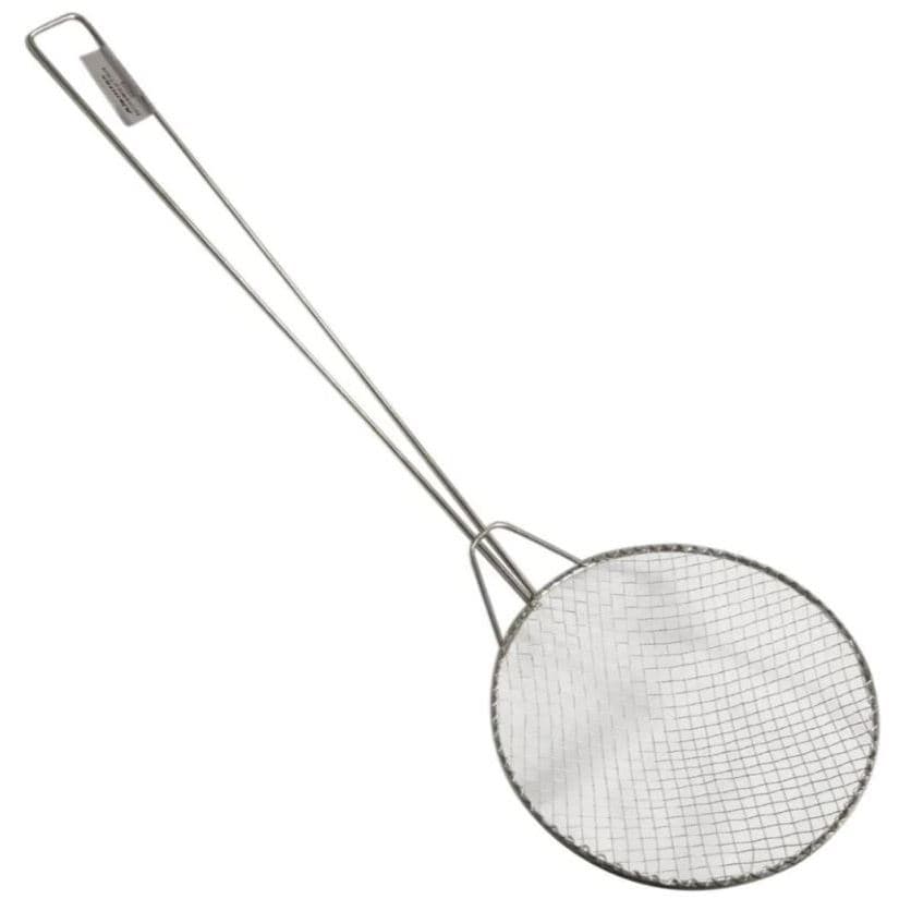 Escumadeira de Arame 50cm Grande Reforçada Fritura Pastel Salgados Cozinha