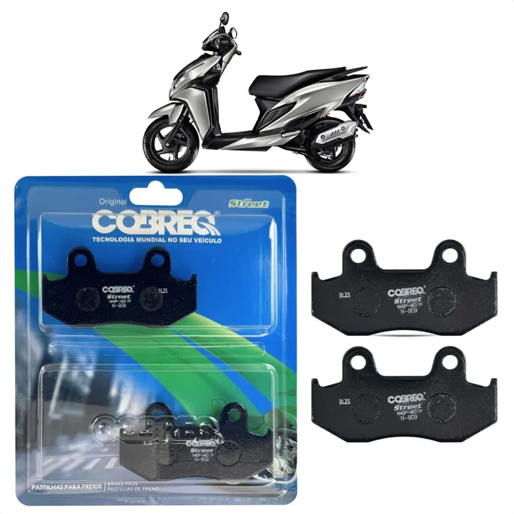 Pastilha de Freio Dianteira Honda Elite 2019 a 2026 Original Cobreq