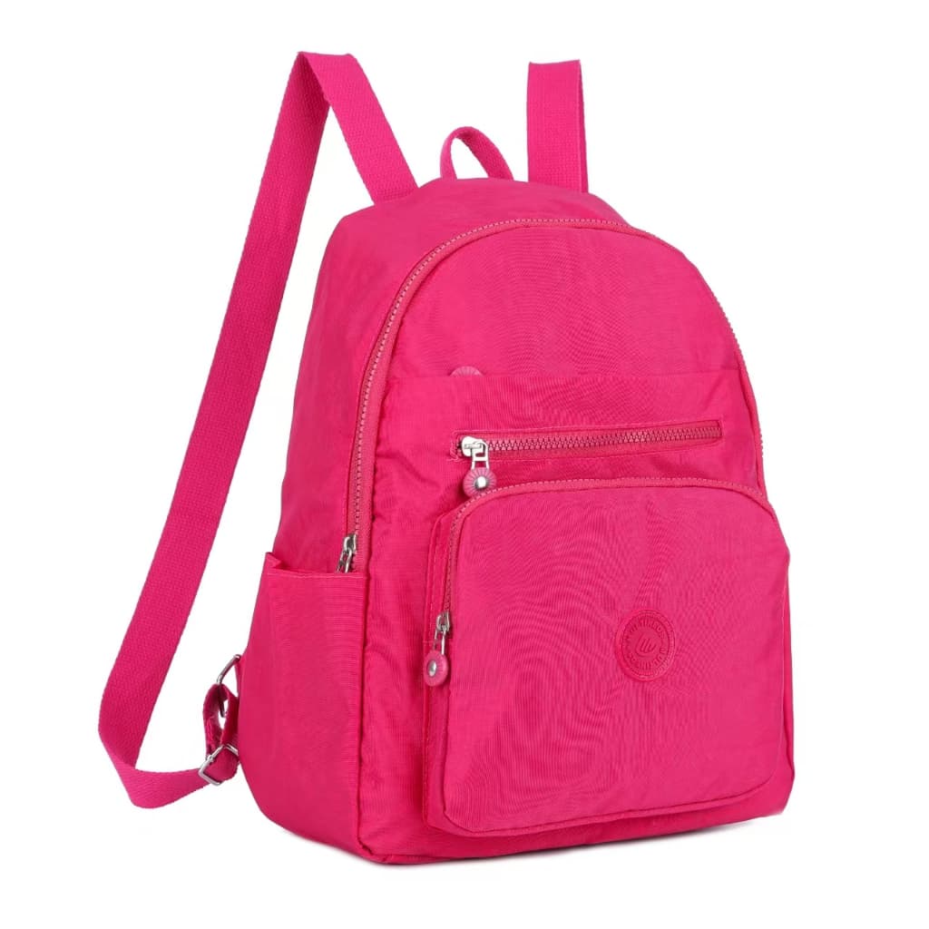 Mochila Média Feminina de Nylon Tactel Forrada Impermeável Resistente