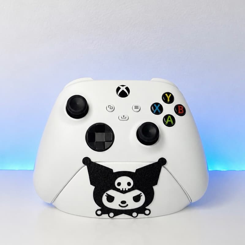 Suporte de Controle Kuromi Gamer Xbox– Organizador 3D com Porta Dongle